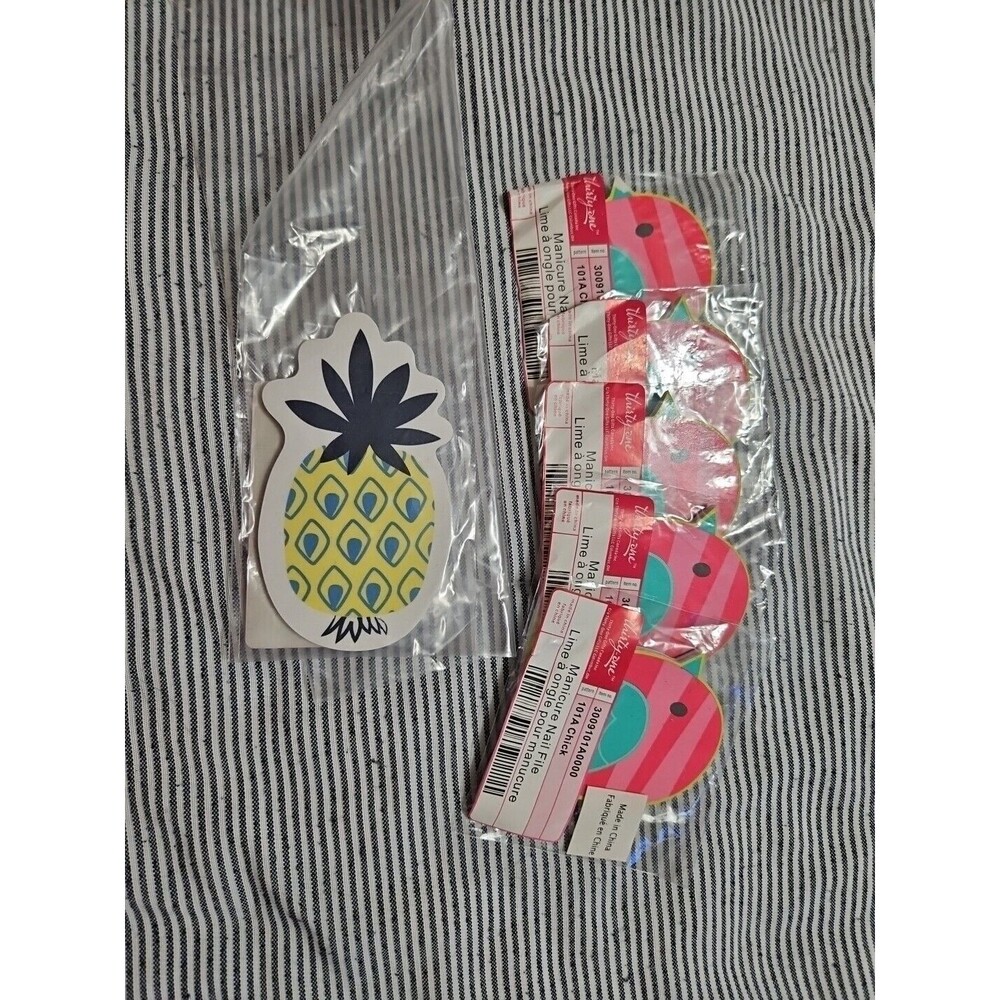 Lot Of 6 Thirty One Manicure Nail Files - 5 Chicks & 1 Pineapple NIP